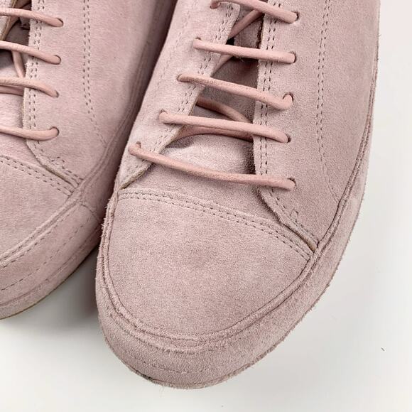 Ugg Blake Sneakers Pink Suede Lace Up Casual Women's 9.5 - Picture 3 of 13
